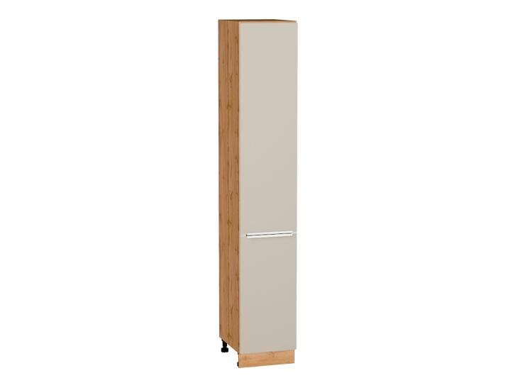 Шкаф пенал Фьюжн 400Н (для верхних шкафов 920) Cream Silk / Дуб Вотан