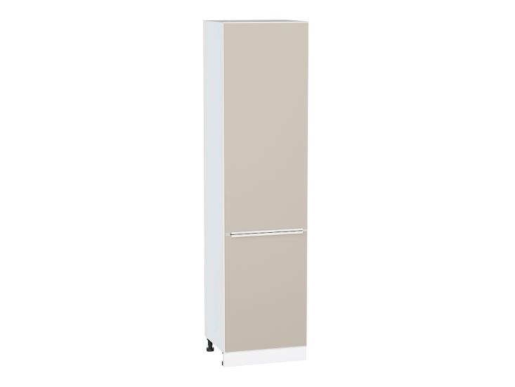 Шкаф пенал Фьюжн 600Н (для верхних шкафов 920) Cream Silk / Белый
