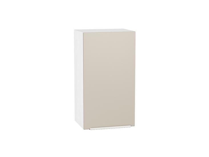 Шкаф верхний Фьюжн 400 Cream Silk / Белый