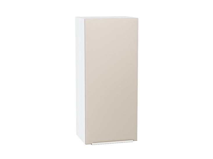 Шкаф верхний Фьюжн 400Н Cream Silk / Белый