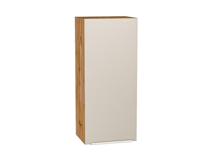 Шкаф верхний Фьюжн 400Н Cream Silk / Дуб Вотан