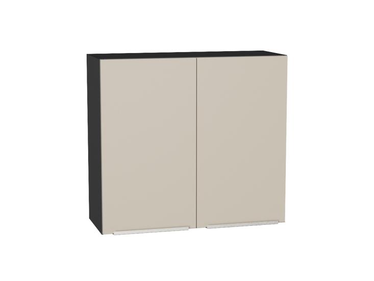 Шкаф верхний Фьюжн 800 Cream Silk / Graphite