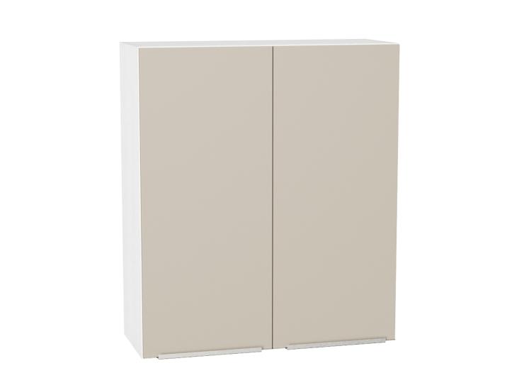 Шкаф верхний Фьюжн 800Н Cream Silk / Белый
