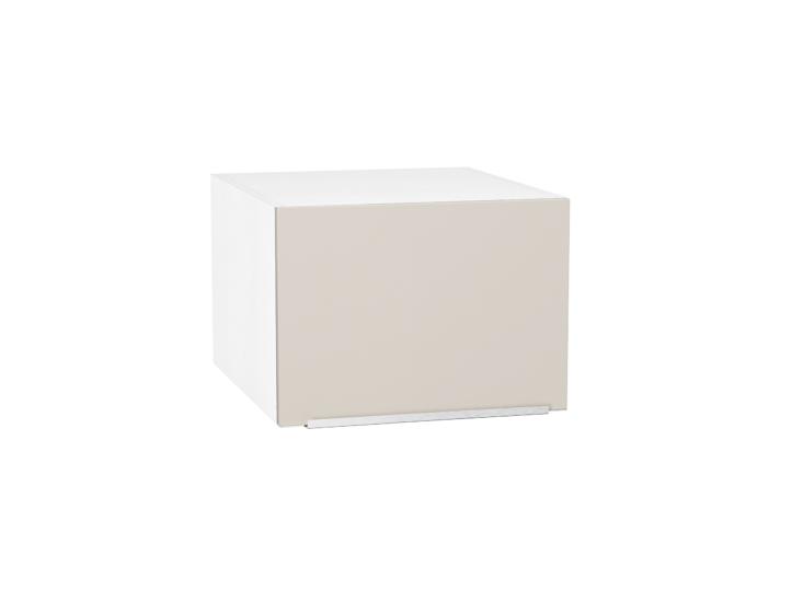 Шкаф верхний горизонтальный с увеличенной глубиной Фьюжн 510 Cream Silk / Белый