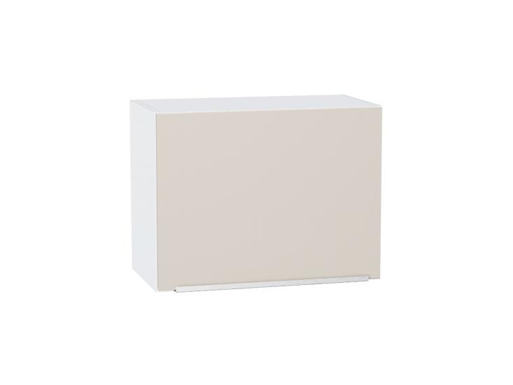 Шкаф верхний горизонтальный Фьюжн 600Н Cream Silk / Белый