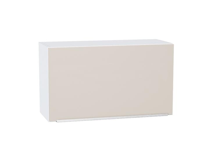 Шкаф верхний горизонтальный Фьюжн 800Н Cream Silk / Белый