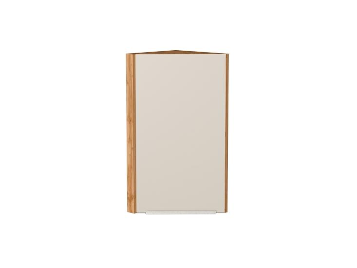Шкаф верхний торцевой Фьюжн 300 Cream Silk / Дуб Вотан