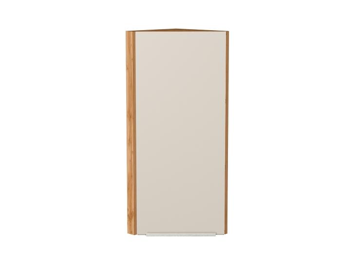 Шкаф верхний торцевой Фьюжн 300Н Cream Silk / Дуб Вотан