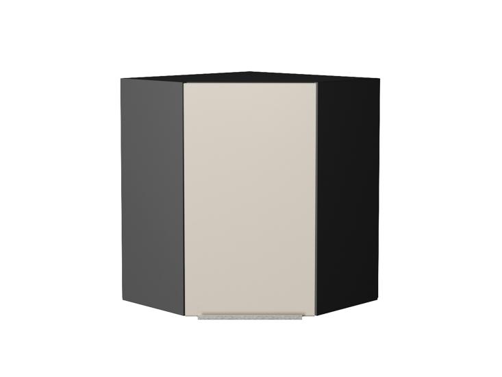 Шкаф верхний угловой Фьюжн 590 Cream Silk / Graphite