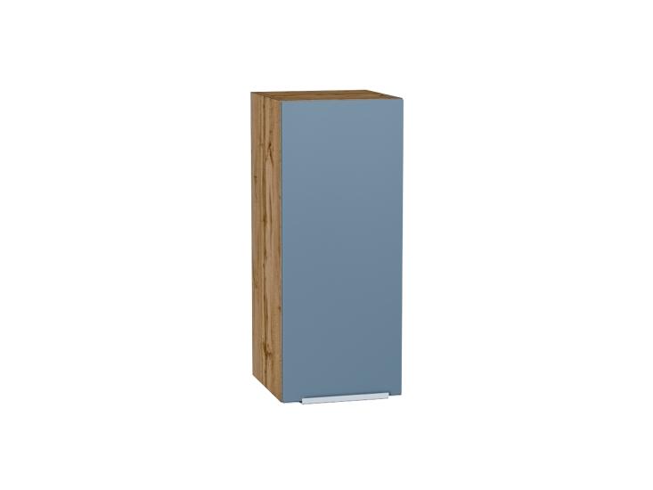 Шкаф верхний Фьюжн 300 Silky Blue / Дуб Вотан