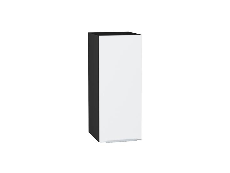 Шкаф верхний Фьюжн 300 Silky White / Graphite