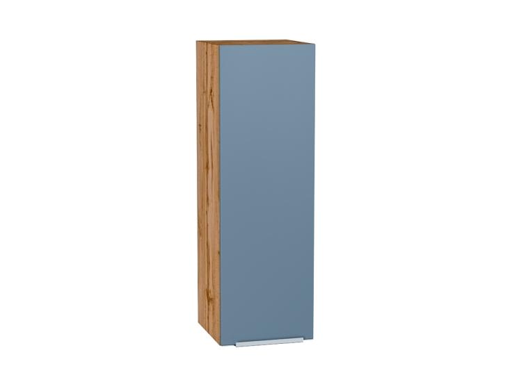 Шкаф верхний Фьюжн 300Н Silky Blue / Дуб Вотан