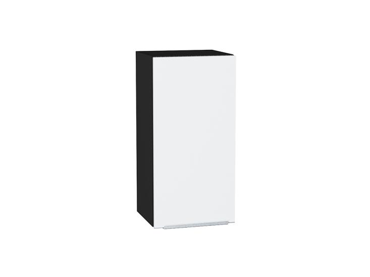 Шкаф верхний Фьюжн 350 Silky White / Graphite