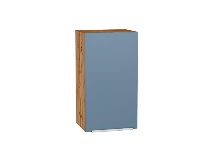 Шкаф верхний Фьюжн 400 Silky Blue / Дуб Вотан