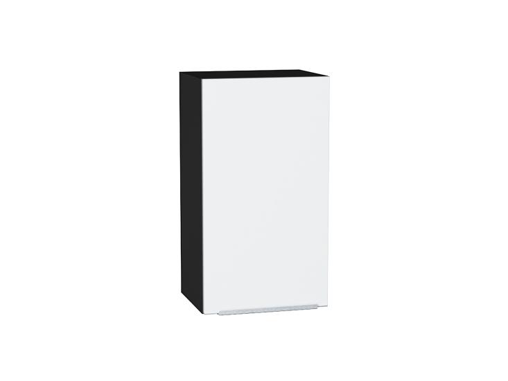 Шкаф верхний Фьюжн 400 Silky White / Graphite