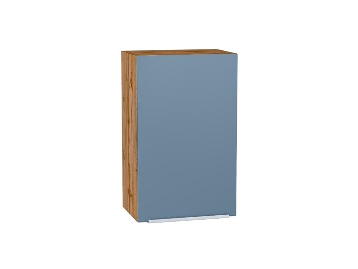Шкаф верхний Фьюжн 450 Silky Blue / Дуб Вотан