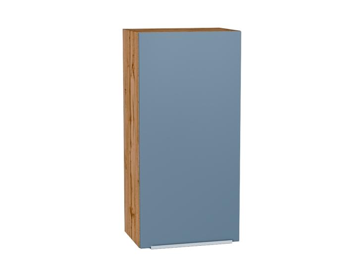 Шкаф верхний Фьюжн 450Н Silky Blue / Дуб Вотан