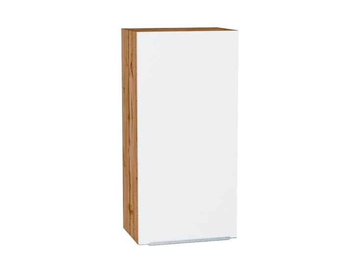 Шкаф верхний Фьюжн 450Н Silky White / Дуб Вотан