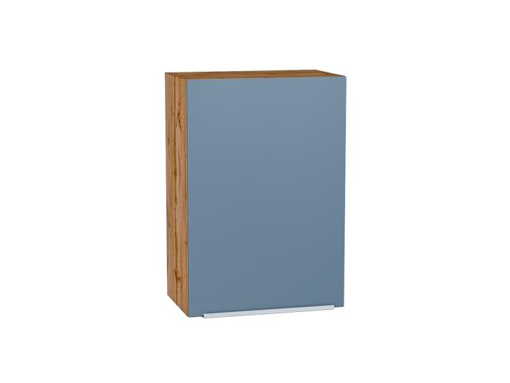 Шкаф верхний Фьюжн 500 Silky Blue / Дуб Вотан