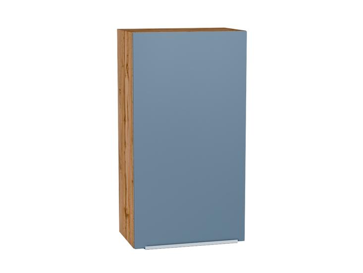 Шкаф верхний Фьюжн 500Н Silky Blue / Дуб Вотан