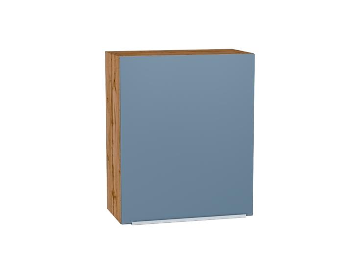 Шкаф верхний Фьюжн 600М Silky Blue / Дуб Вотан