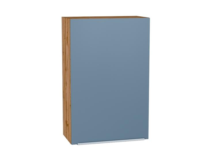 Шкаф верхний Фьюжн 600МН Silky Blue / Дуб Вотан