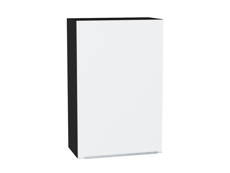 Шкаф верхний Фьюжн 600МН Silky White / Graphite