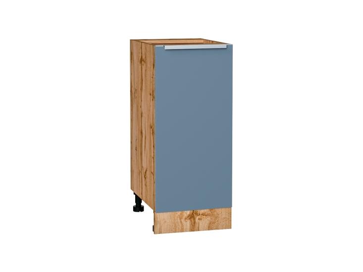 Шкаф нижний Фьюжн 350 Silky Blue / Дуб Вотан