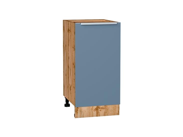 Шкаф нижний Фьюжн 400 Silky Blue / Дуб Вотан