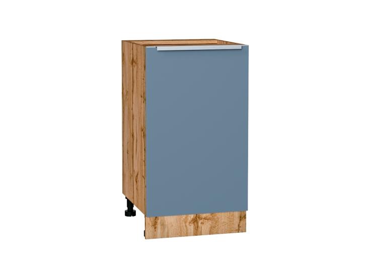Шкаф нижний Фьюжн 450 Silky Blue / Дуб Вотан