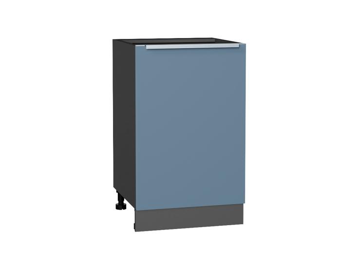 Шкаф нижний Фьюжн 500 Silky Blue / Graphite
