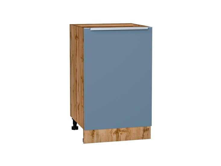 Шкаф нижний Фьюжн 500 Silky Blue / Дуб Вотан