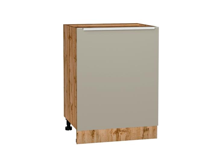 Шкаф нижний Фьюжн 600М Silky Grey / Дуб Вотан