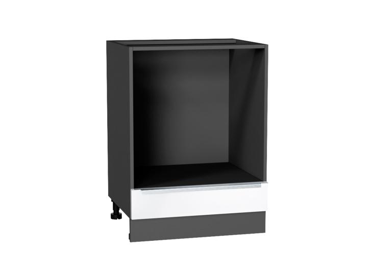 Шкаф под духовку Фьюжн 600 Silky White / Graphite