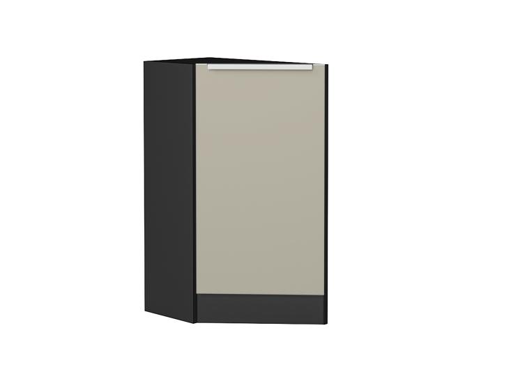 Шкаф нижний торцевой Фьюжн 300 (прав.) Graphite / Silky Grey