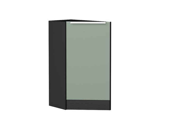 Шкаф нижний торцевой Фьюжн 300 (прав.) Graphite / Silky Mint