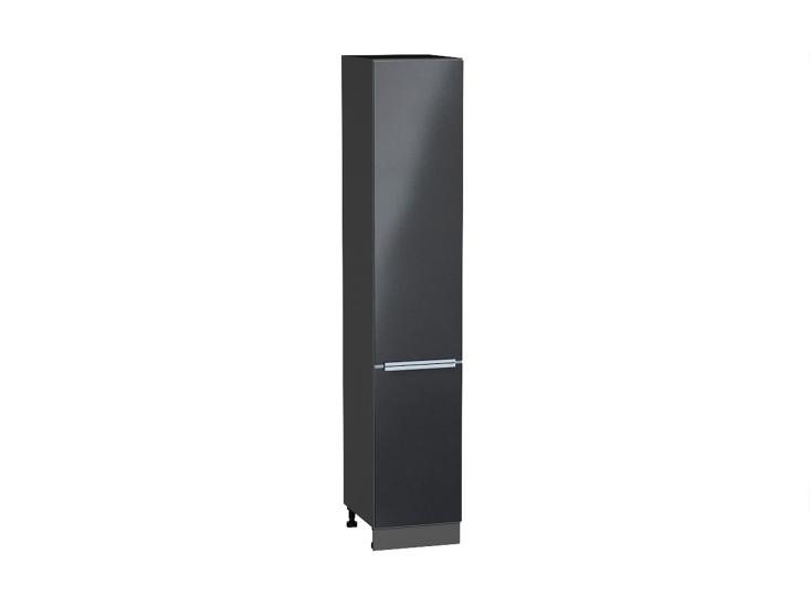 Шкаф пенал Фьюжн 400 (для верхних шкафов 720) Anthracite / Graphite