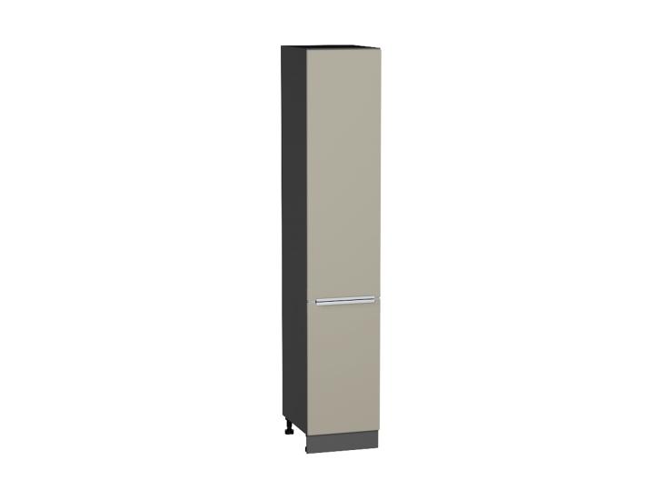 Шкаф пенал Фьюжн 400 (для верхних шкафов 720) Silky Grey / Graphite