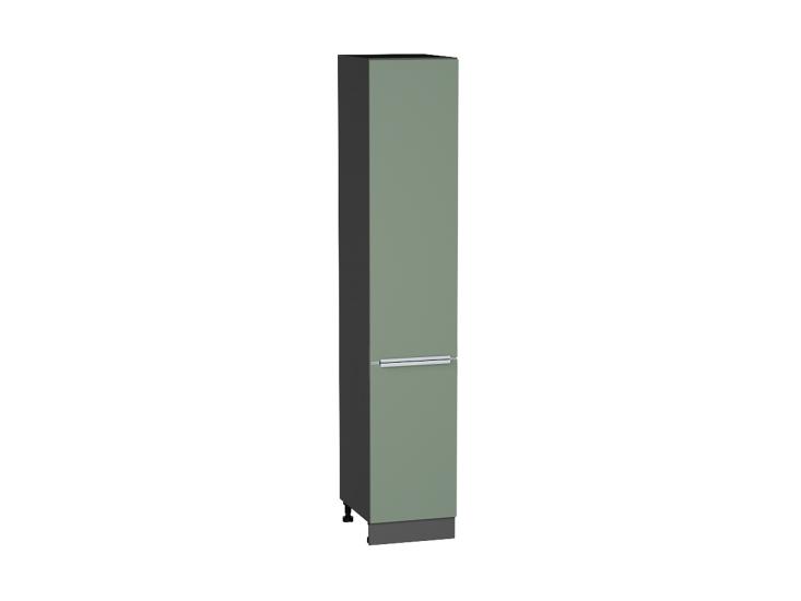 Шкаф пенал Фьюжн 400 (для верхних шкафов 720) Silky Mint / Graphite