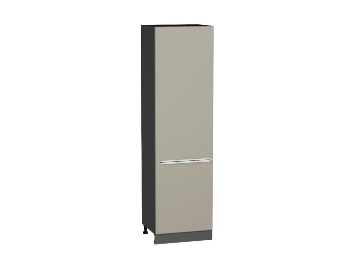 Шкаф пенал Фьюжн 600 (для верхних шкафов 720) Silky Grey / Graphite