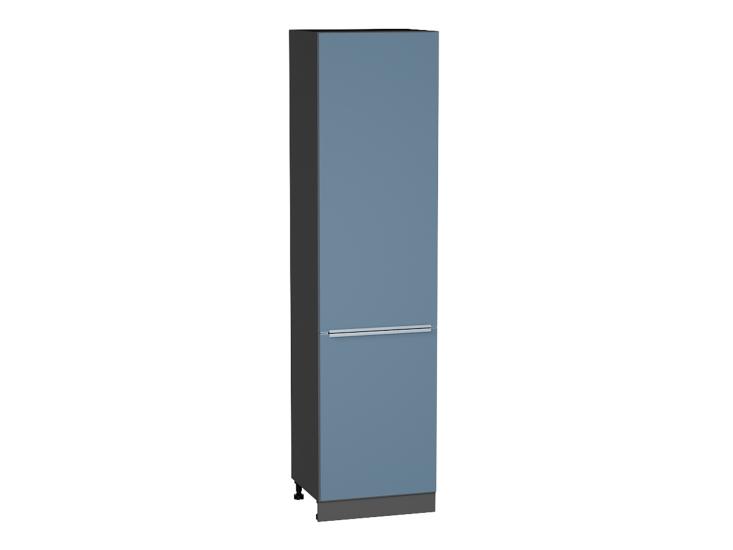Шкаф пенал Фьюжн 600Н (для верхних шкафов 920) Silky Blue / Graphite