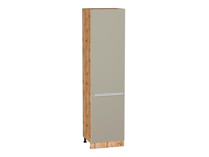 Шкаф пенал Фьюжн 600Н (для верхних шкафов 920) Silky Grey / Дуб Вотан
