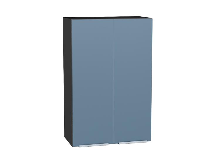Шкаф верхний Фьюжн 600Н Silky Blue / Graphite