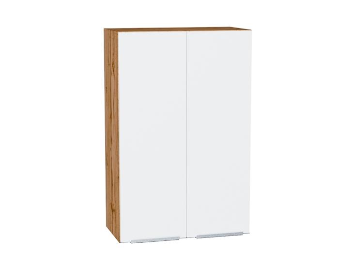 Шкаф верхний Фьюжн 600Н Silky White / Дуб Вотан