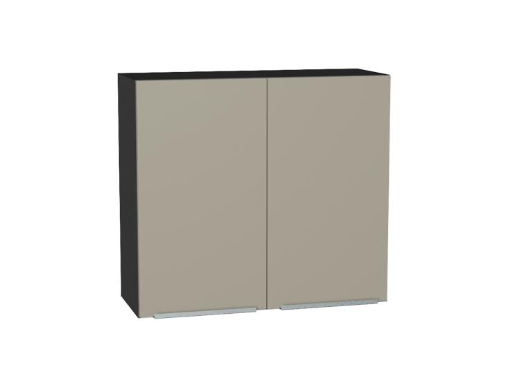 Шкаф верхний Фьюжн 800 Silky Grey / Graphite