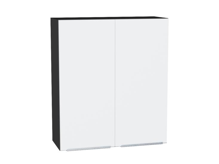 Шкаф верхний Фьюжн 800Н Silky White / Graphite