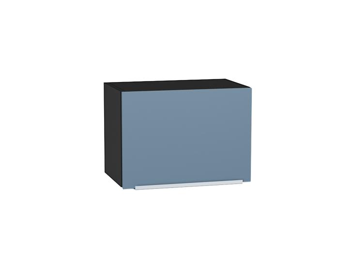 Шкаф верхний горизонтальный Фьюжн 500 Silky Blue / Graphite