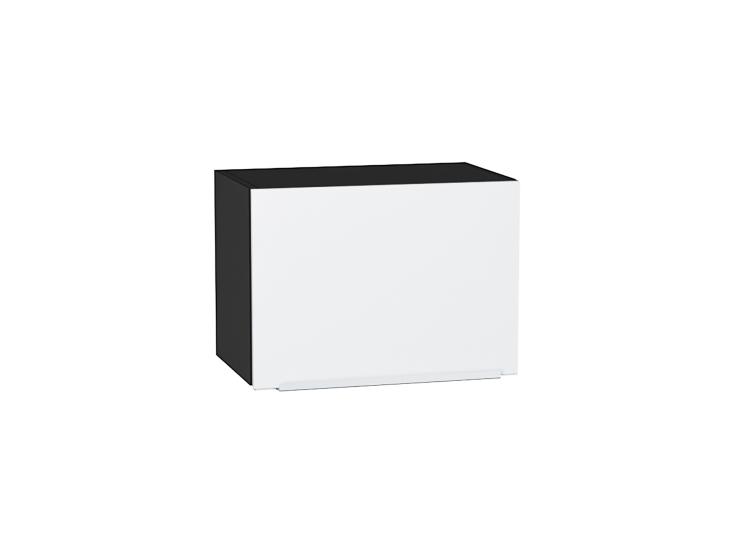 Шкаф верхний горизонтальный Фьюжн 500 Silky White / Graphite
