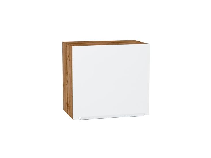 Шкаф верхний горизонтальный Фьюжн 500Н Silky White / Дуб Вотан