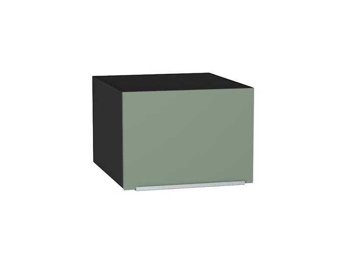 Шкаф верхний горизонтальный с увеличенной глубиной Фьюжн 510 Silky Mint / Graphite